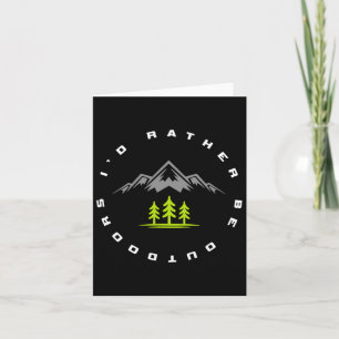 Outdoor Camping Apparel - Hiking Camping Outdoor Card