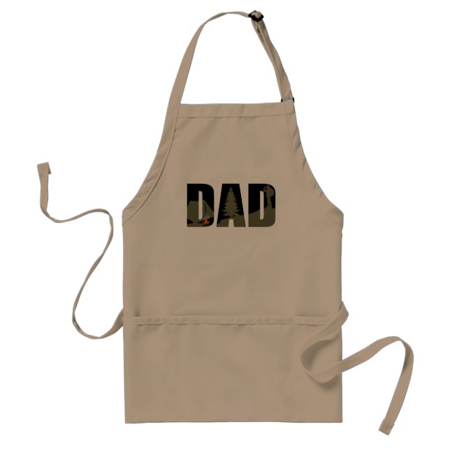 Outdoor camping dad happy camper standard apron (Front)