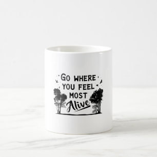 Outdoor Camping Hiking Nature Mountains Gift Idea Coffee Mug