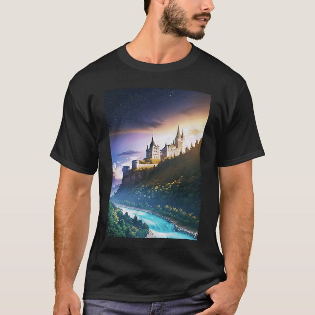 Outdoor Castle Expedition in the Universe T-Shirt (Front)