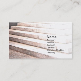 outdoor cement steps business card