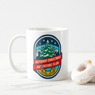 Outdoor Christmas Adventure Club Design Coffee Mug