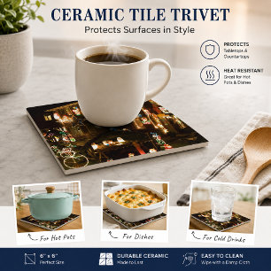 Outdoor Christmas Decorations Ceramic Tile