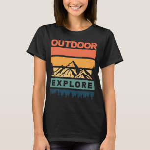 Outdoor Explore Mountain Adventure Nature Lover T-Shirt