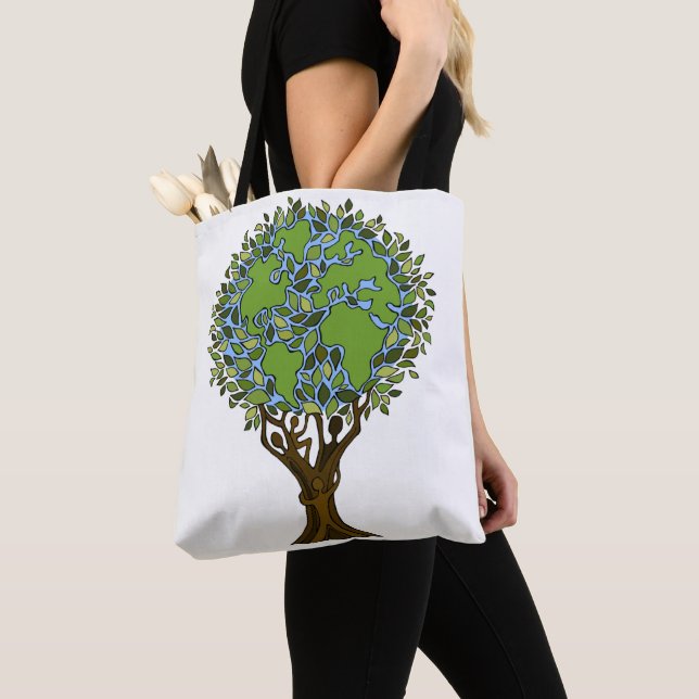 Outdoor Families Eco-Friendly Shopping Bag (Close Up)