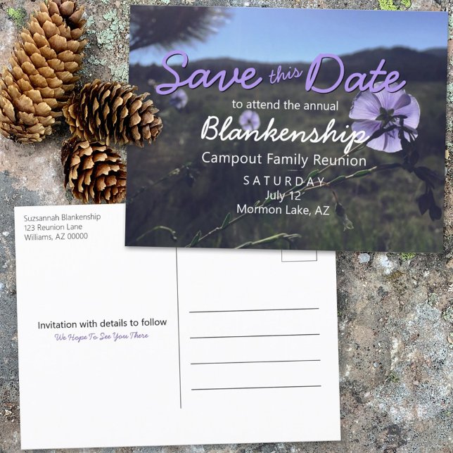 Outdoor Family Reunion Save The Date Template (Creator Uploaded)