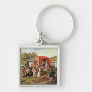 Outdoor Fete in Turkey, c.1830-60 Key Ring