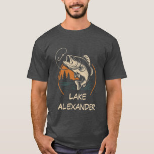 Outdoor Fisherman Custom Lake Fishing T-Shirt