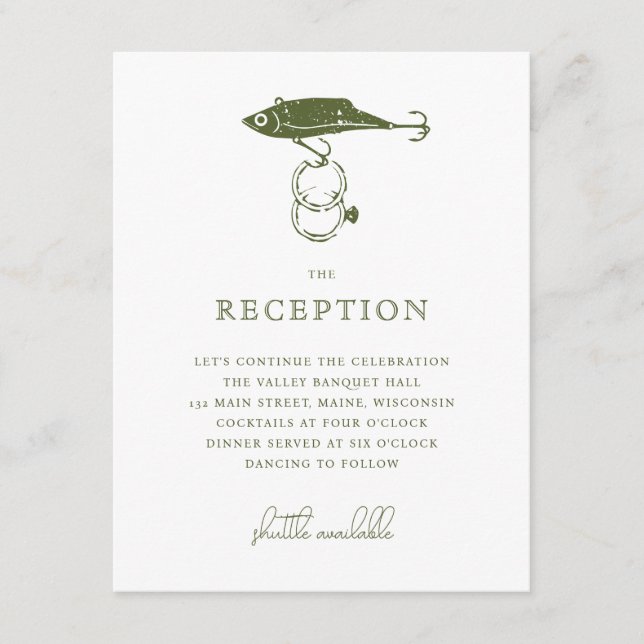 Outdoor Fishing Lure Hook Wedding Rings Insert (Front)