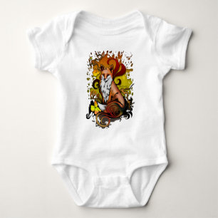 Outdoor Fox Baby Bodysuit