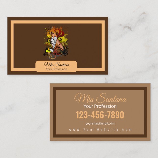 Outdoor Fox Business Card (Front/Back)