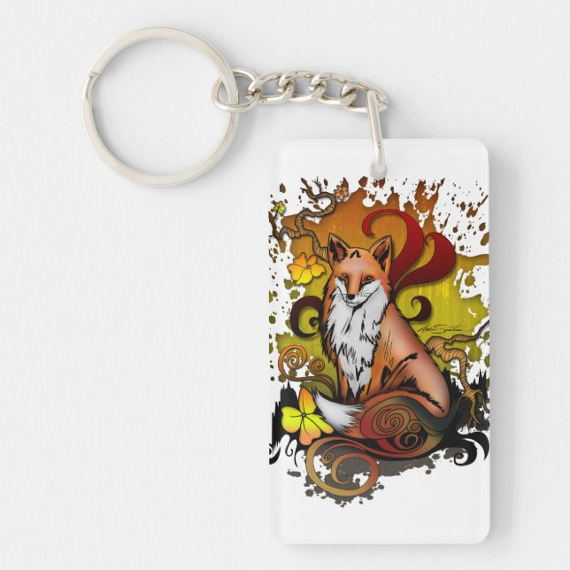 Outdoor Fox Key Ring (Front)