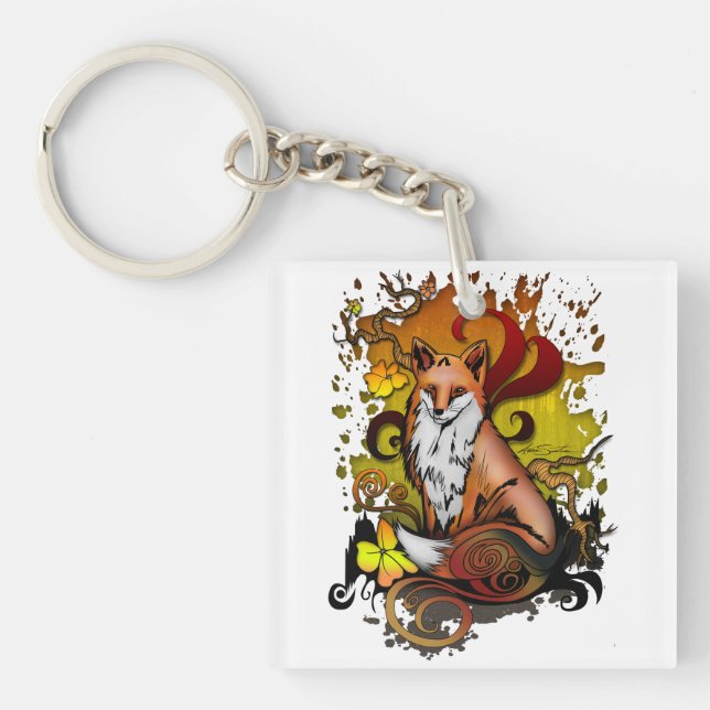 Outdoor Fox Key Ring (Front)