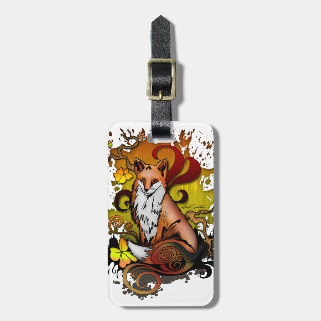 Outdoor Fox  Luggage Tag (Front Vertical)
