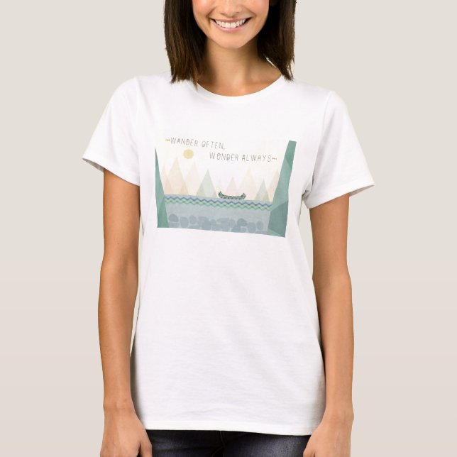 Outdoor Geo I | Wander Often, Wonder Often T-Shirt (Front)