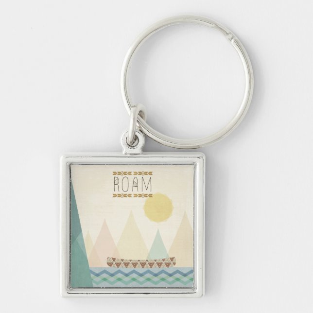 Outdoor Geo II | Roam Key Ring (Front)