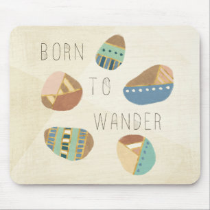 Outdoor Geo IX Born to Wander Mouse Pad