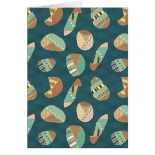 Outdoor Geo Step   Blue Pattern