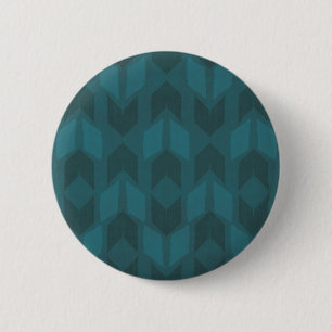 Outdoor Geo Step Dark Teal Pattern 6 Cm Round Badge