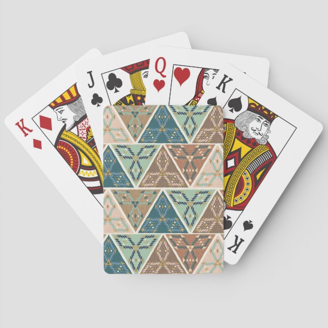 Outdoor Geo Step | Geometric Pattern Playing Cards (Back)