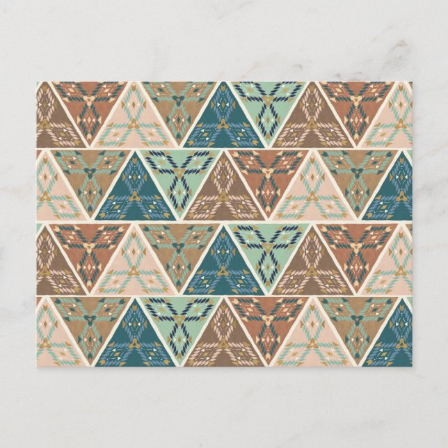 Outdoor Geo Step | Geometric Pattern Postcard (Front)