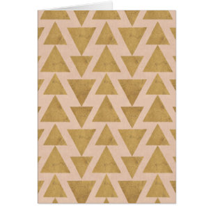 Outdoor Geo Step Gold & Coral Geometric Pattern