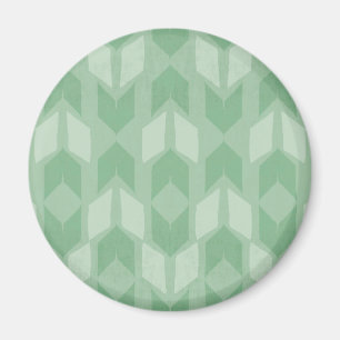Outdoor Geo Step Green Arrow Pattern Magnet