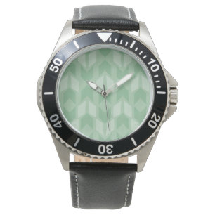 Outdoor Geo Step   Green Arrow Pattern Watch