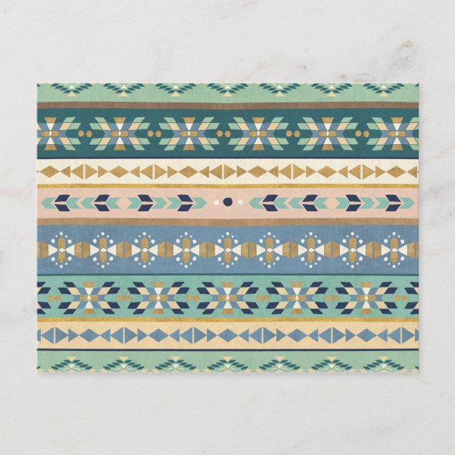 Outdoor Geo Step | Indian Pattern Postcard (Front)
