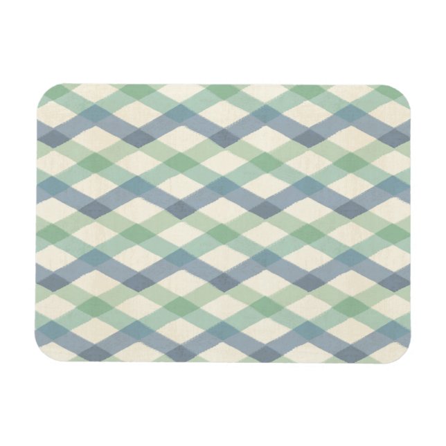 Outdoor Geo Step | Pastel Geometric Pattern Magnet (Horizontal)