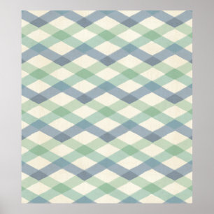 Outdoor Geo Step   Pastel Geometric Pattern Poster