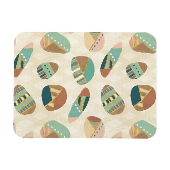 Outdoor Geo Step  | Teal Pattern Magnet (Horizontal)