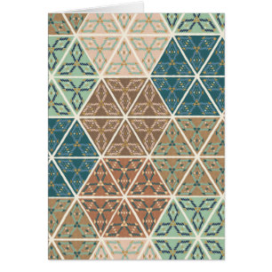 Outdoor Geo XI   Blue & Green Tribal Pattern