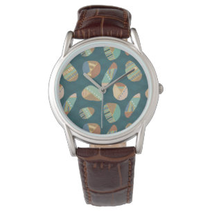 Outdoor Geo XII   Blue & Green Geometric Pattern Watch