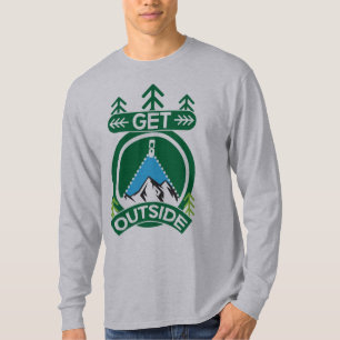 Outdoor Gifts Men Women   Into The Wild   Hiking M T-Shirt