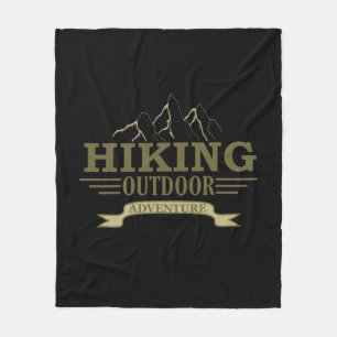 Outdoor hike hikers hiking adventure  fleece blanket