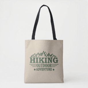 Outdoor hike hikers hiking adventure tote bag