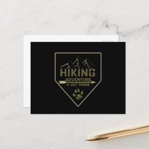 Outdoor hiking adventure  holiday postcard
