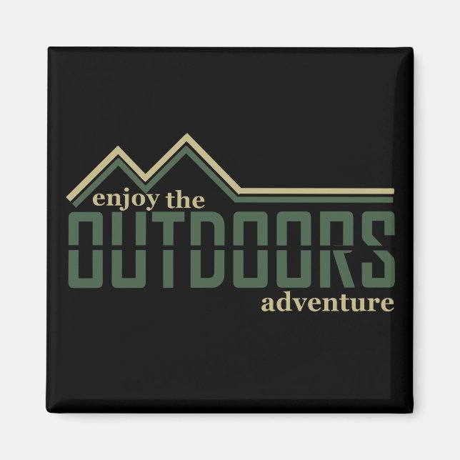 outdoor hiking lover magnet (Front)