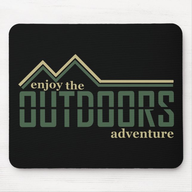 outdoor hiking lover mouse pad (Front)