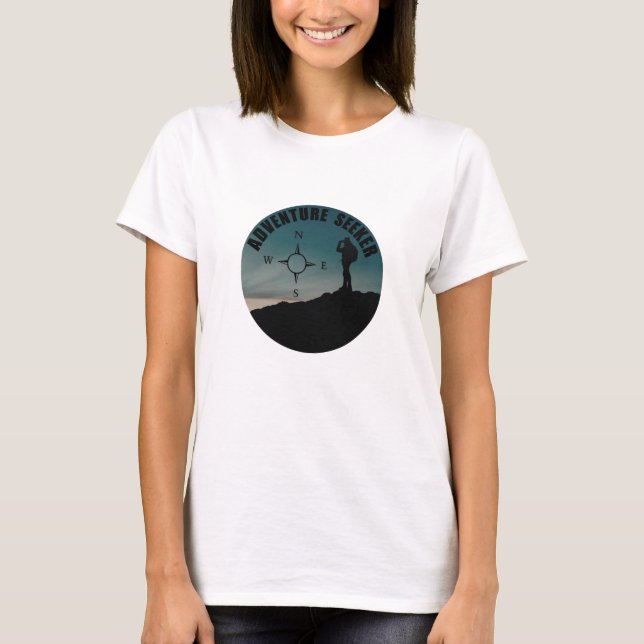 Outdoor hiking seeker for hikers T-Shirt (Front)