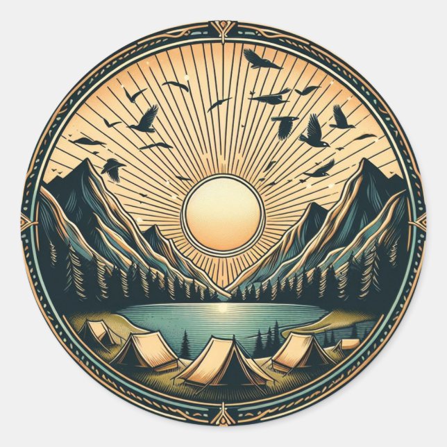 Outdoor Hiking Sticker (Front)