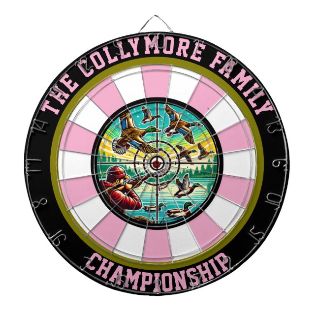 Outdoor-Inspired Duck Target Art Dartboard (Front)