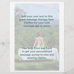 Outdoor Massage Photo Flyer
