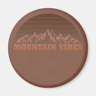 Outdoor mountain vibes hiking lover magnet