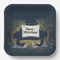 Outdoor Movie Night Plates