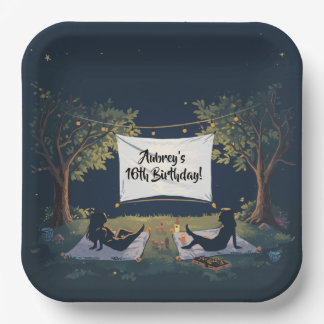Outdoor Movie Night Plates