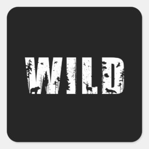 Outdoor Nature Camping Hiking Mountains Funny Gift Square Sticker