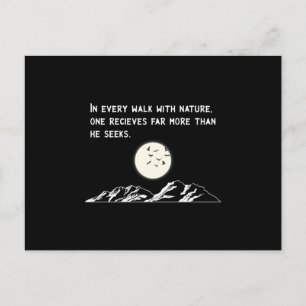 Outdoor Nature Hiking Mountains Camping Funny Gift Postcard