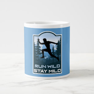 Outdoor Nature Trail Running Large Coffee Mug